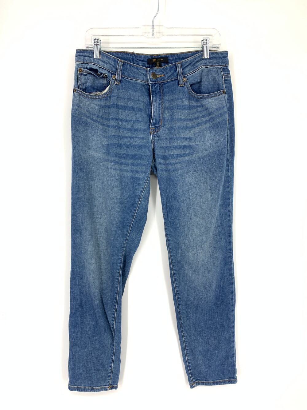 FRYE Women's Size 6 Regular Fit Slim Jeans Mid Rise Medium Wash Blue